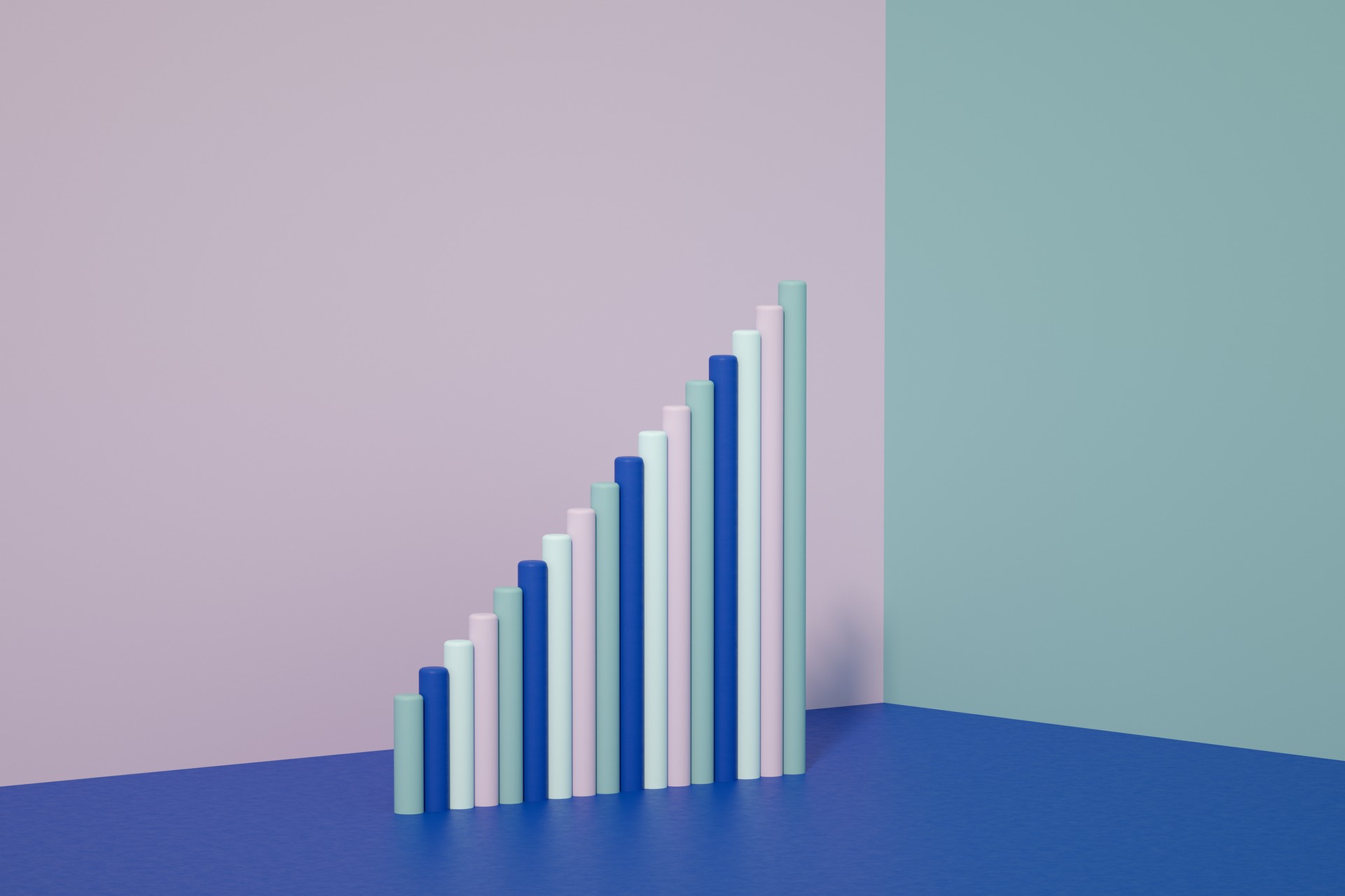 Abstract line chart finance background